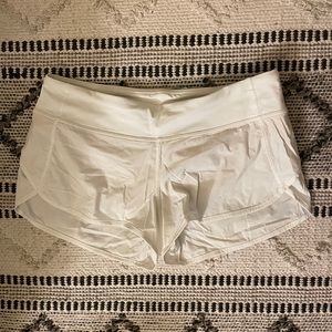 Lululemon Speed Up Shorts WHITE Size 8